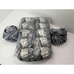 Lana‎ Grossa Yarn Lot Of 12 Gray 95% Wool 50g Each